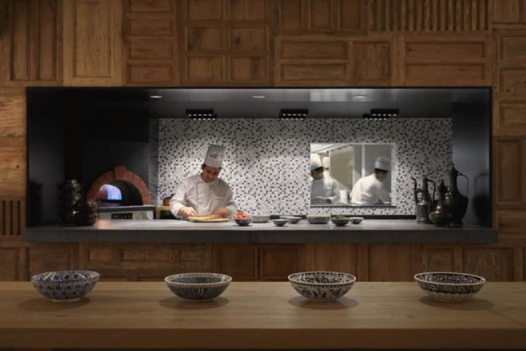 Sage&Sea Restaurant brick oven interior